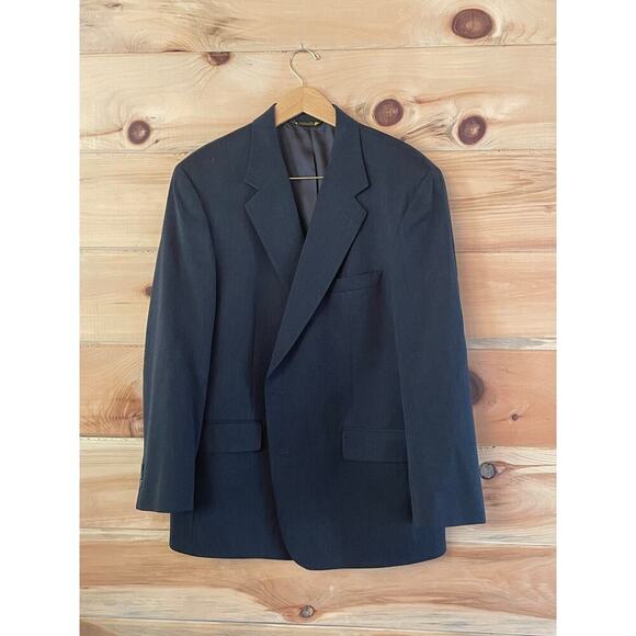 Brooks Brothers Men's dark charcoal grey 2 piece suit. 44R 38W. made in the USA! - Picture 1 of 8